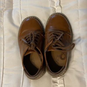 Boy’s brown dress shoes